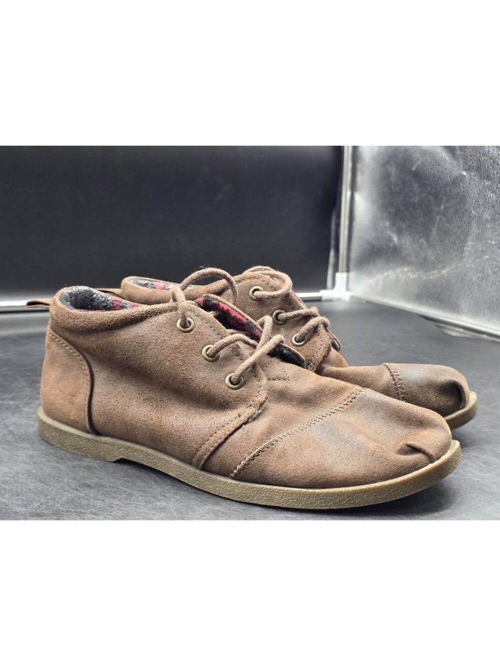 Skechers BOBS Shoes Womens 7.5 Chill Luxe - Drifting Oxford Lace Up Memory Foam